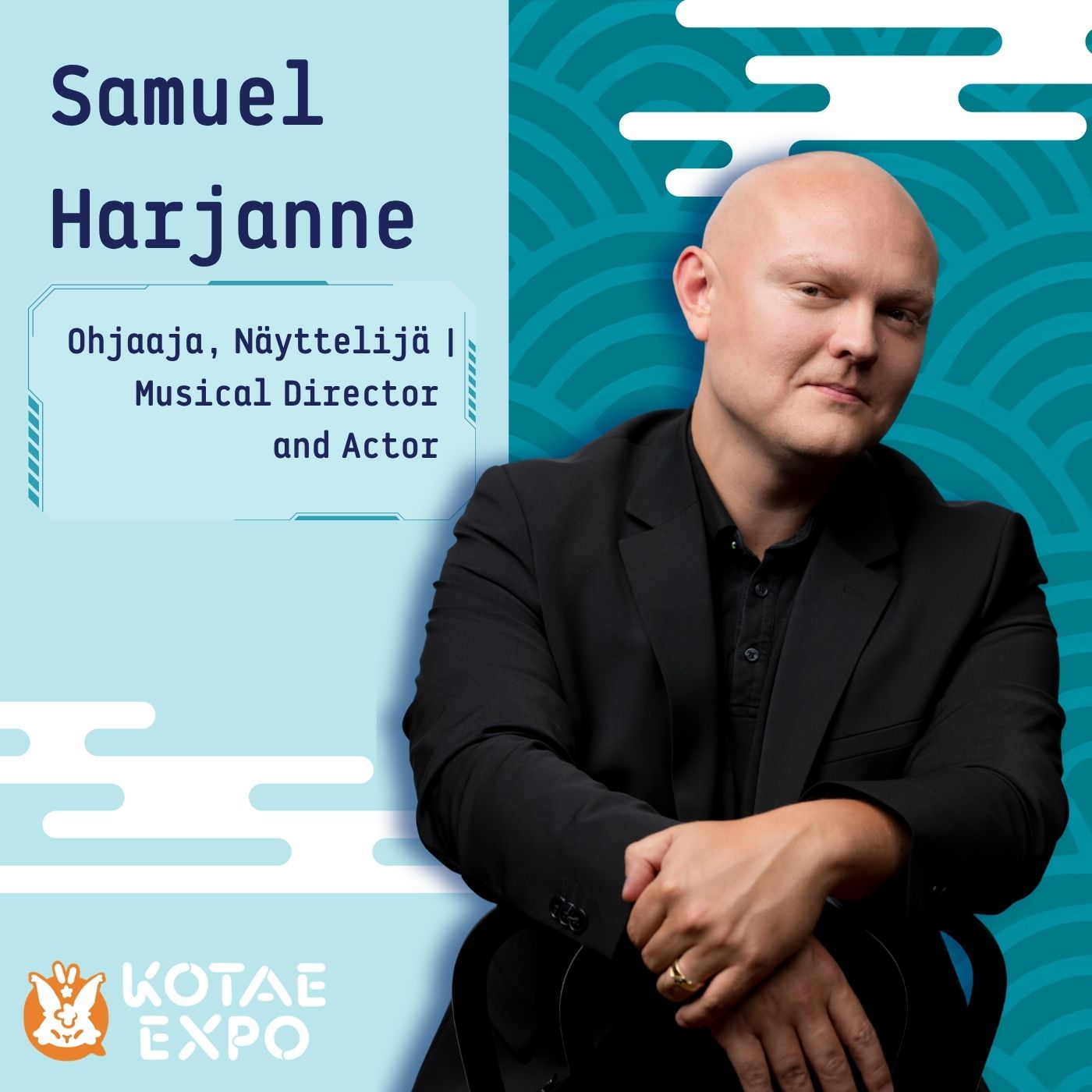 Kotae Expo vuoden 2026 kunniavieras Samuel Harjanne.