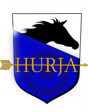Hämeen Urheiluratsastusjousiampujat ry, HURJA ry:n logo
